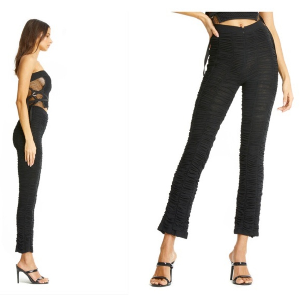 I.AM.GIA Black Ruched Ophelia Pants
